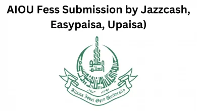 AIOU Fess Submission by Jazzcash, Easypaisa, Upaisa)