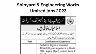 Shipyard & Engineering Works Limited jobs 2023