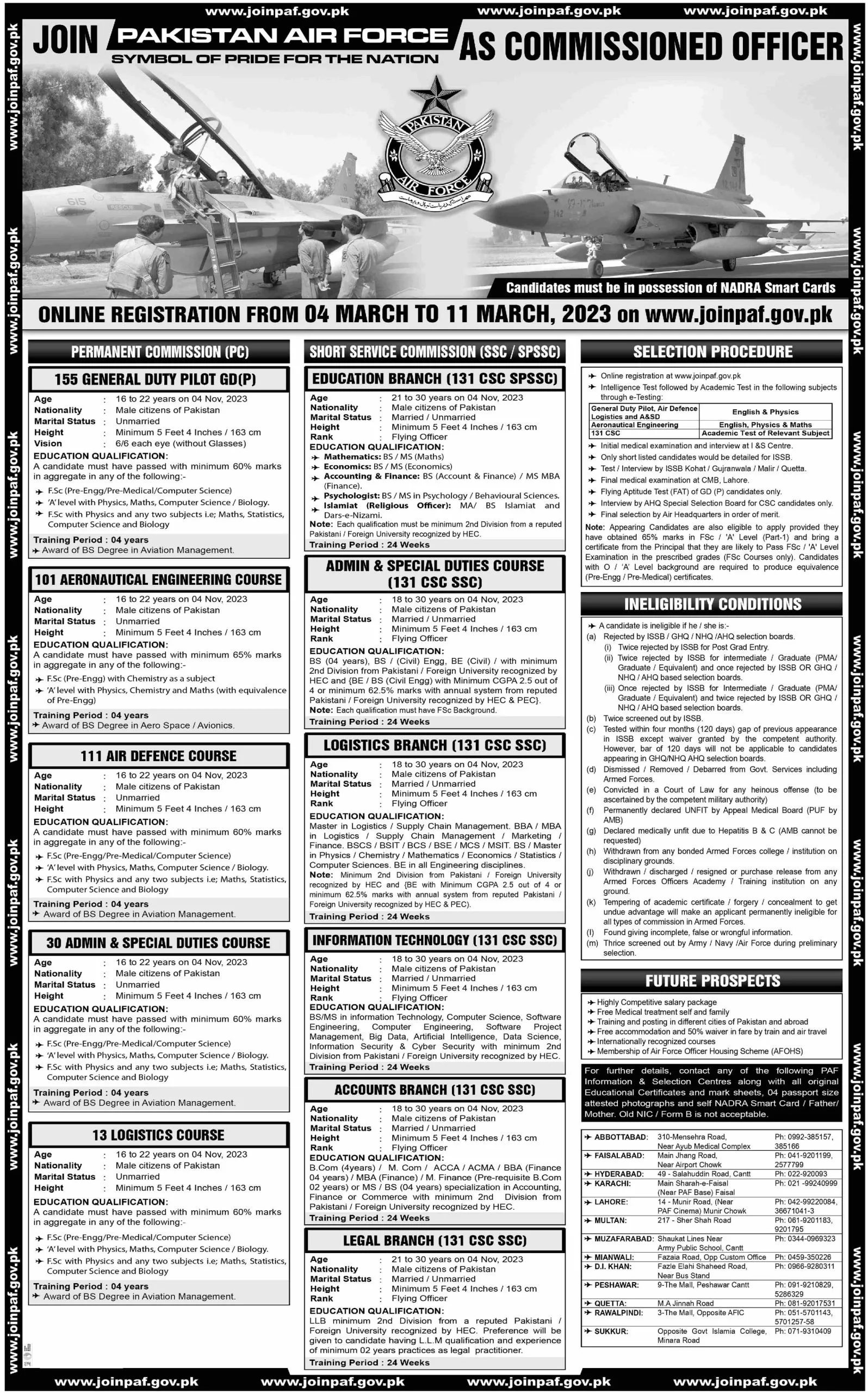 Pakistan Air Force PAF jobs 2023