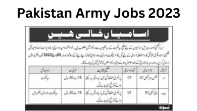 Pakistan Army Jobs 2023