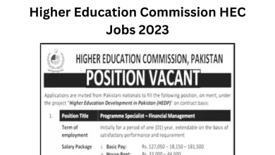 Higher Education Commission HEC Jobs 2023