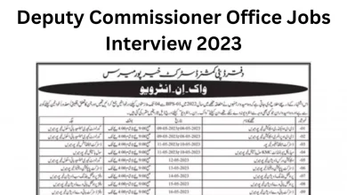 Deputy Commissioner Office Jobs Interview 2023