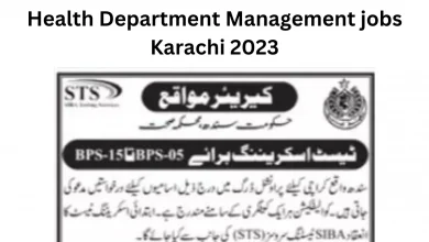 Health Department Management jobs Karachi 2023