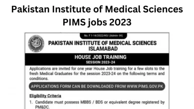 Pakistan Institute of Medical Sciences PIMS jobs 2023