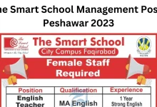 The Smart School Management Posts Peshawar 2023