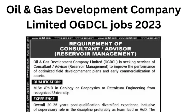 Oil & Gas Development Company Limited OGDCL jobs 2023
