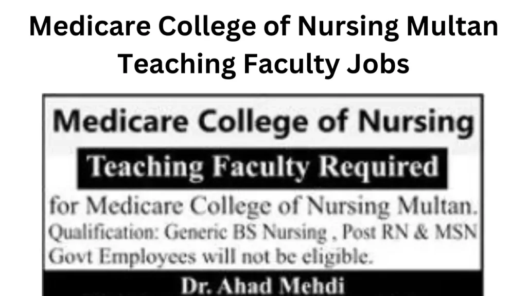 Medicare College of Nursing Multan Teaching Faculty