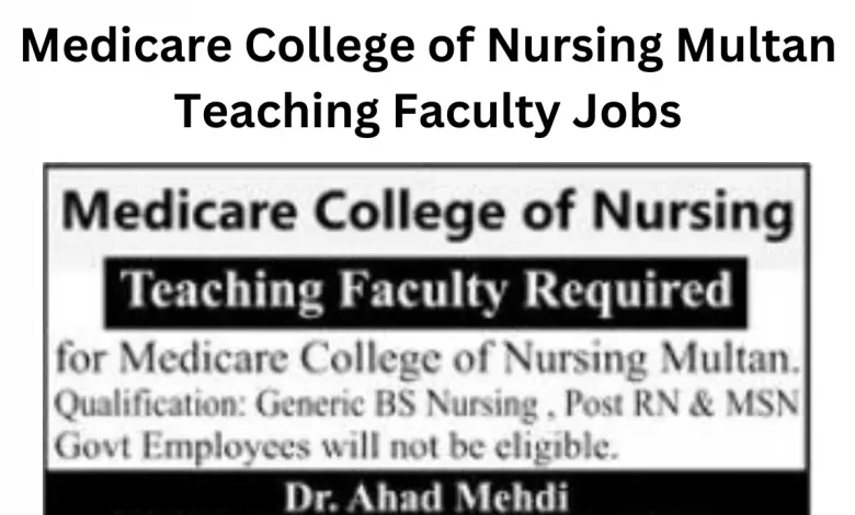 Medicare College of Nursing Multan Teaching Faculty