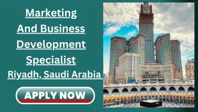 Marketing And Business Development Specialist Riyadh, Saudi Arabia