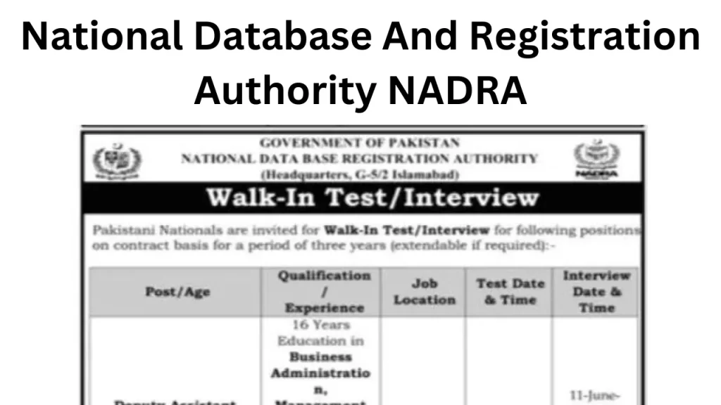 National Database And Registration Authority NADRA