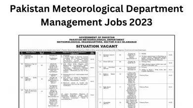 Pakistan Meteorological Department Management Jobs 2023