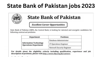 State Bank of Pakistan jobs 2023