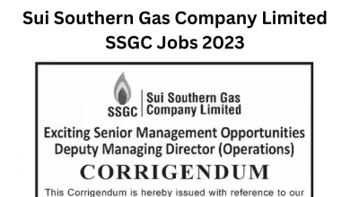 Sui Southern Gas Company Limited SSGC jobs 2023